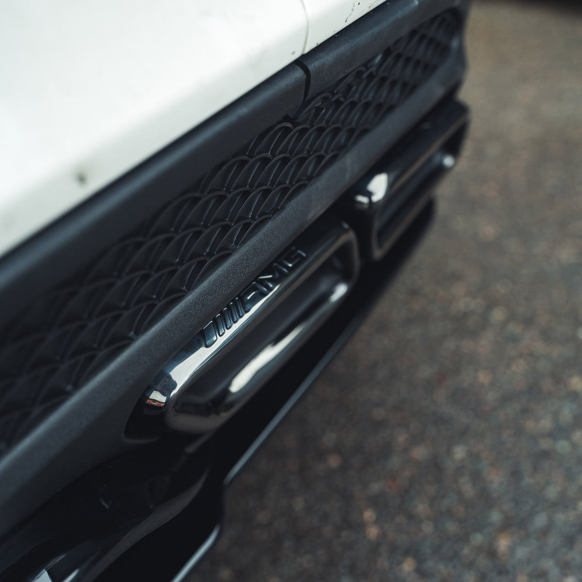 Mercedes C-Class W205 saloon/estate diffuser with gloss black finish and black tips, by CT Carbon.