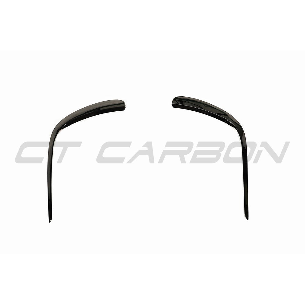 CT Carbon Mercedes C238 2020+ E-Class Coupe facelift front bumper trim accessory, showcasing the sleek, aerodynamic design.