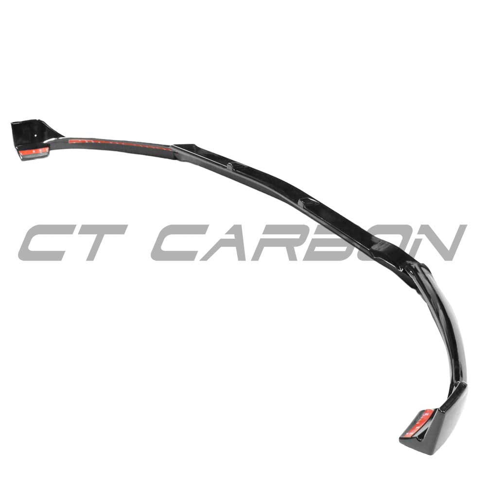 Mercedes C43 and C-Class W205 2014-2018 pre-facelift gloss black splitter by CT Carbon, showcasing sleek aerodynamic design.