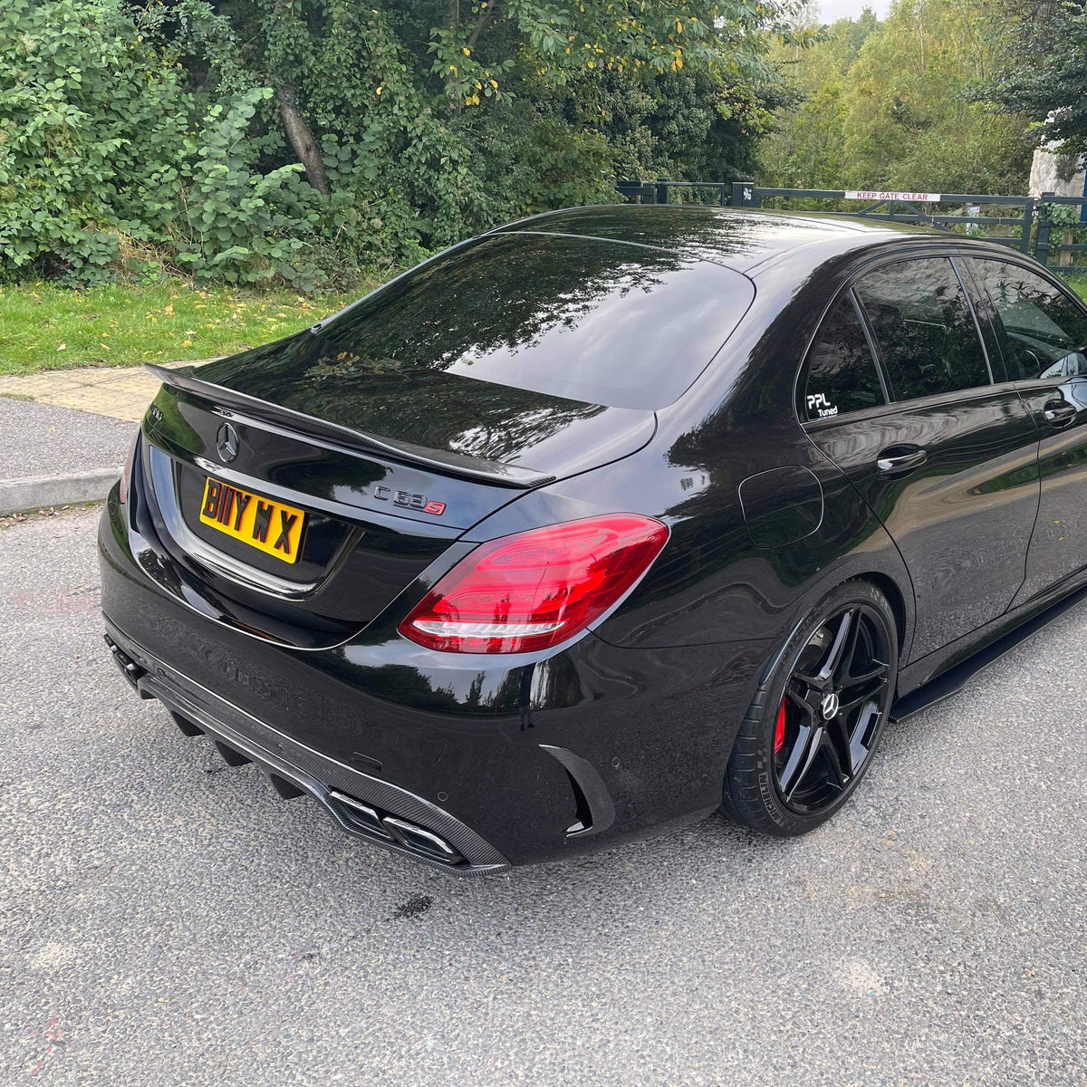 MERCEDES C63/C63S W205 SALOON CARBON SPOILER - V1