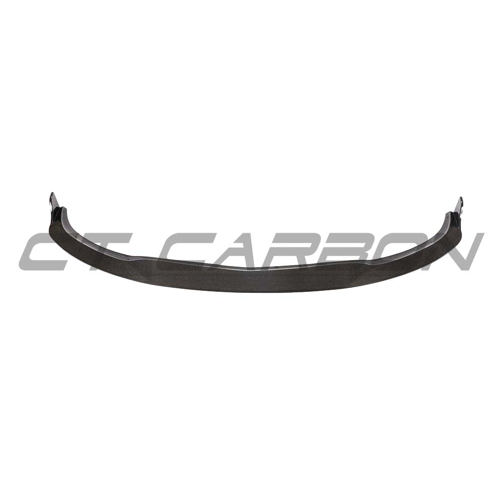 Mercedes C63 W205 coupe 2015-2018 carbon fiber kit by CT Carbon, including front splitter and aerodynamic enhancements.