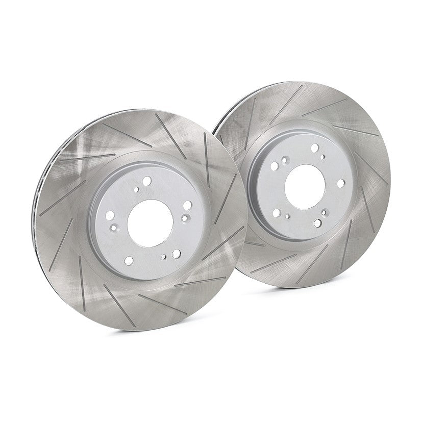PBS 345mm high carbon grooved brake discs for VAG vehicles, designed for improved braking performance and heat dissipation.