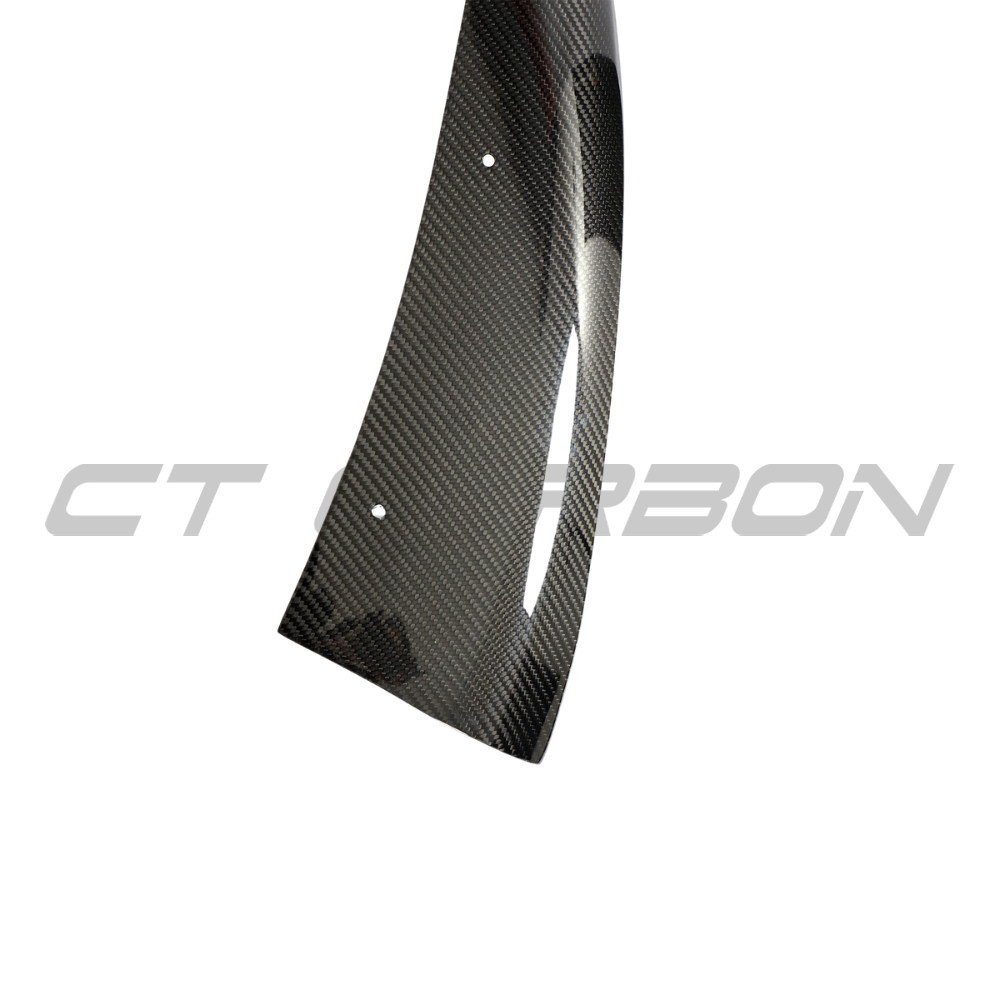 Porsche 911 992 Carrera carbon fibre diffuser by CT Design, showcasing its sleek, aerodynamic design and textured carbon finish.