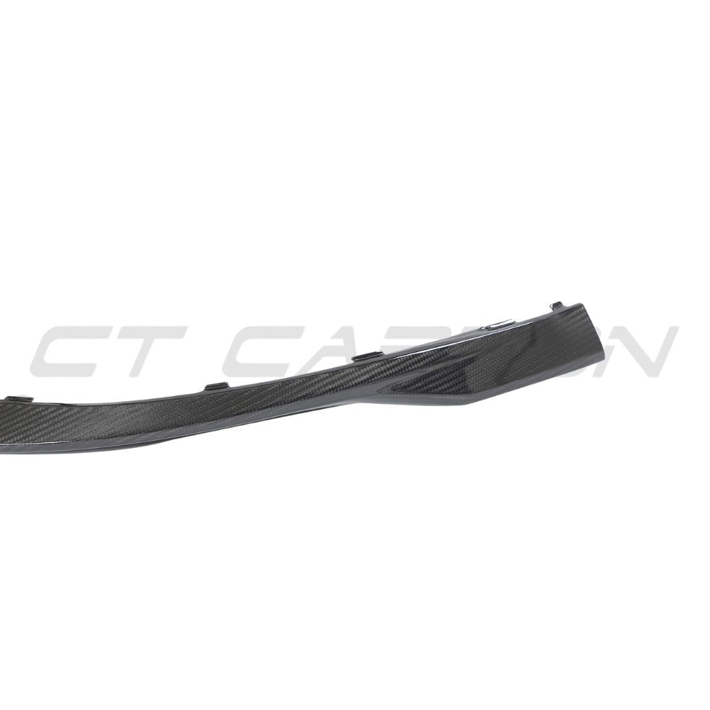 Porsche 911 992 Turbo S carbon fibre diffuser by CT Design, shown with sleek black carbon fiber finish and aerodynamic design.
