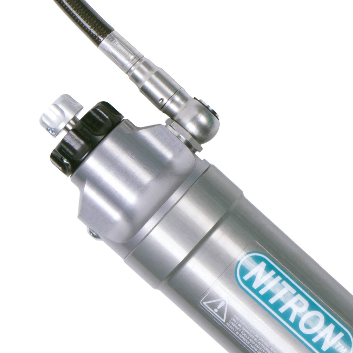 Nitron NTR R3 remote reservoir hose and damper detail
