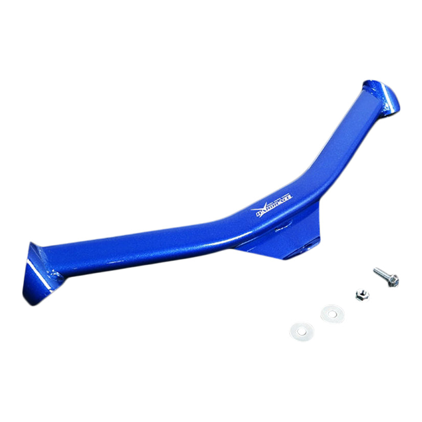Hardrace Q0479 BMW chassis brace installed on G30/G31 5 Series and G11/G12 7 Series with metal mounting points and reinforced structure.