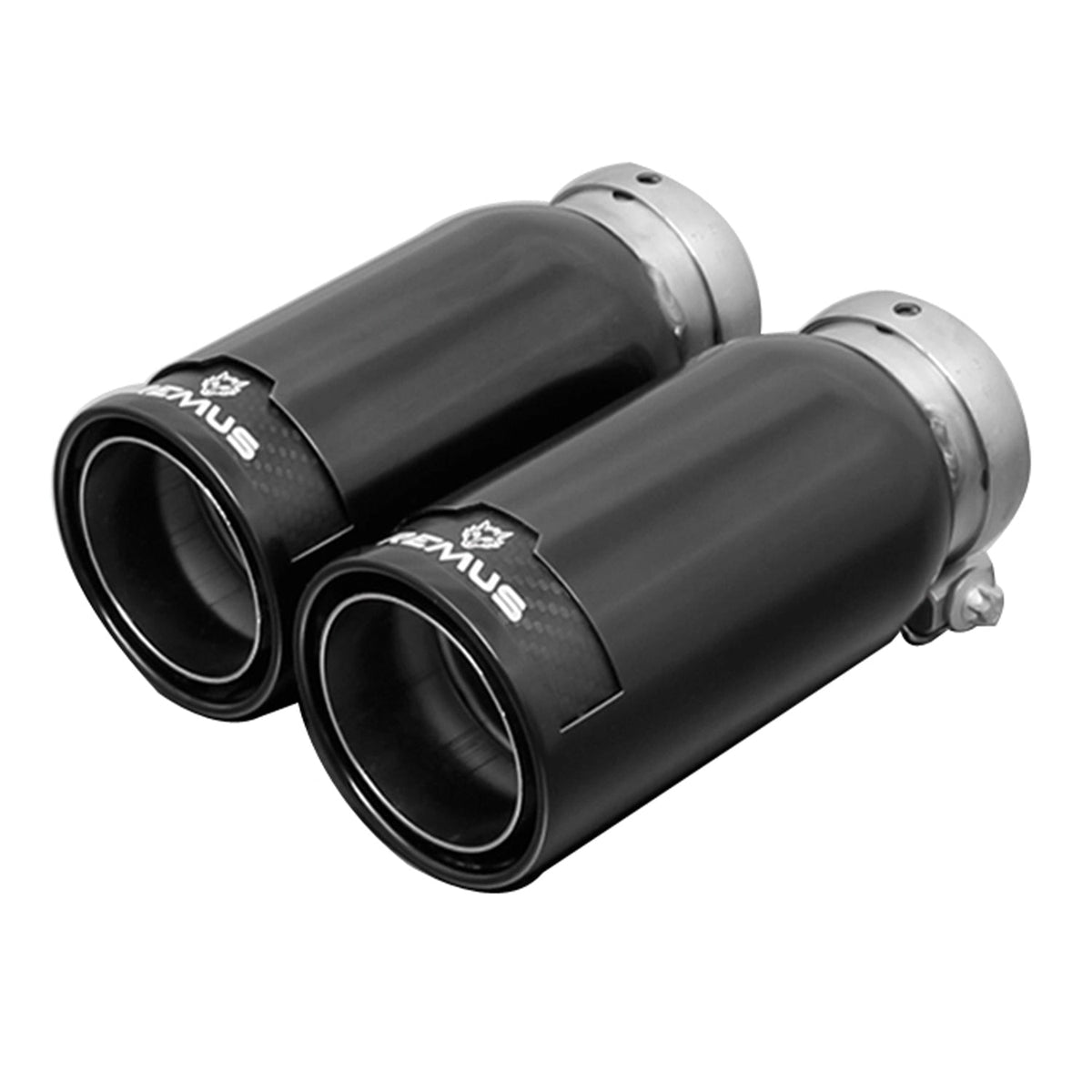 Remus BMW 335i rear silencer for E90/E92/E93, non-M Sport axle back exhaust system with polished finish.