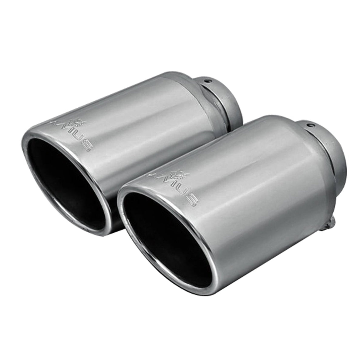 Remus BMW 335i rear silencer axle back exhaust system for E90, E92, E93 models, non-M Sport with polished finish.
