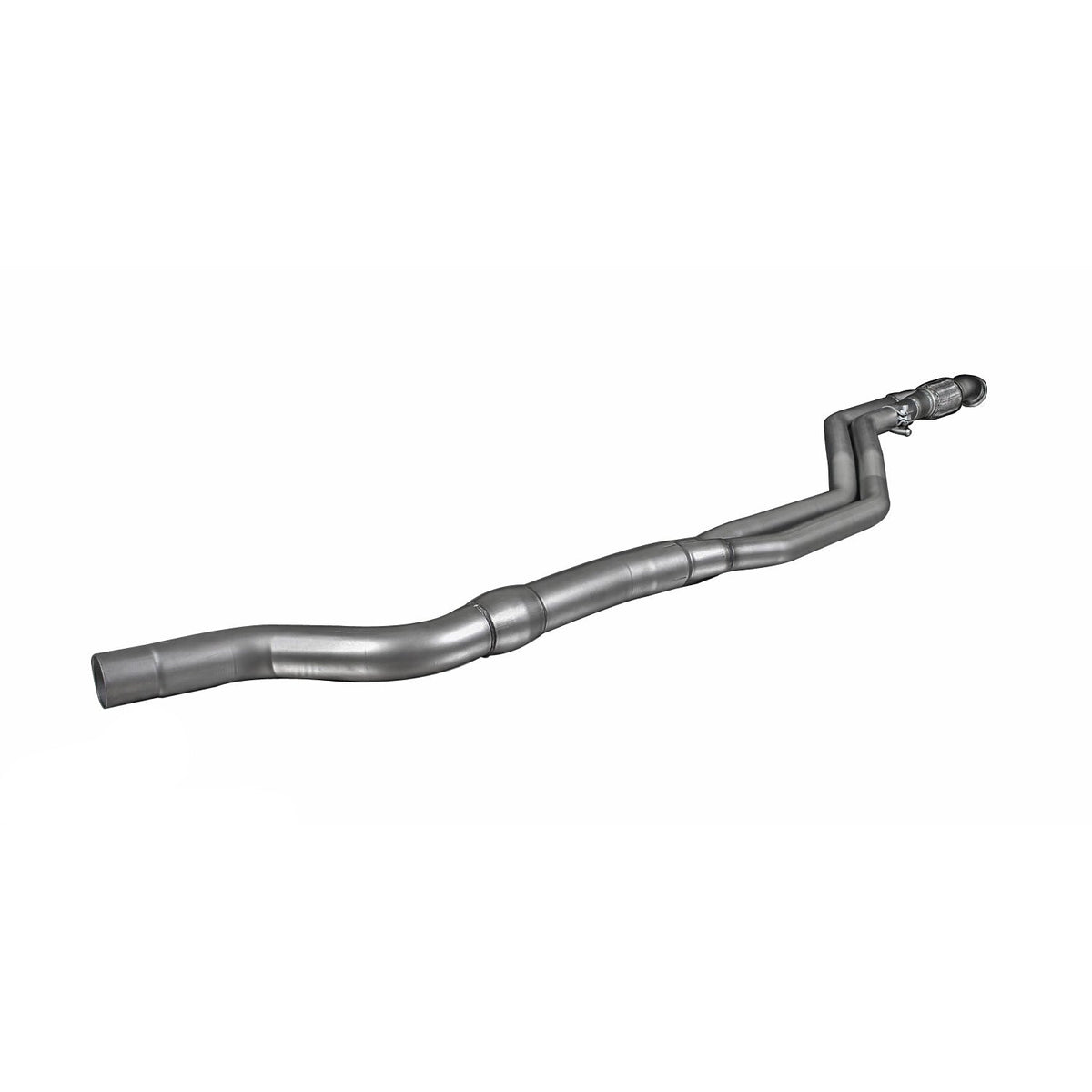 Remus cat-back exhaust system front section for BMW M135i and M235i N55 F20 F21 F22 F23 models, showcasing the stainless steel construction.