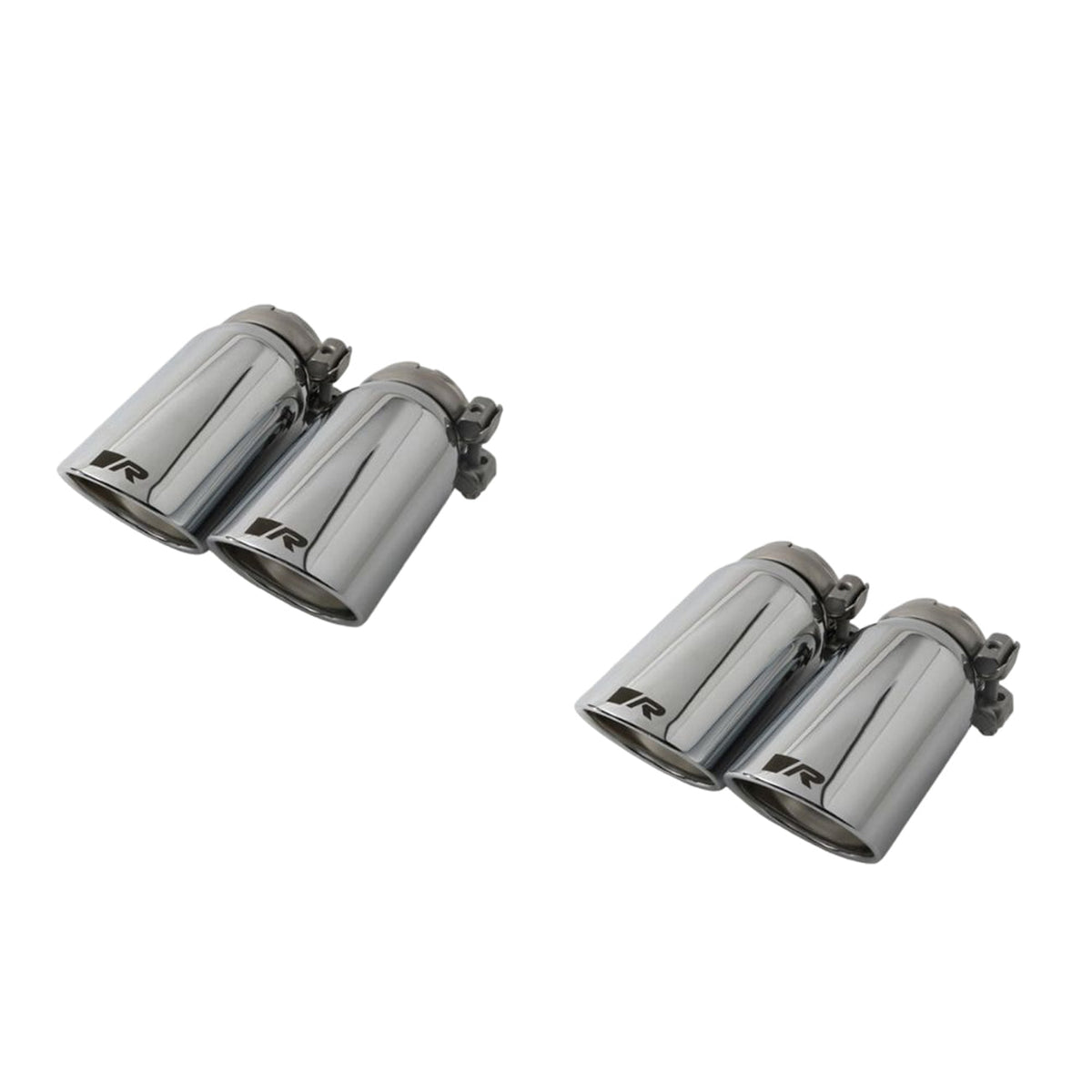 Remus BMW X3M and X4M axle-back rear silencer exhaust system in stainless steel, mounted on F97 and F98 models.