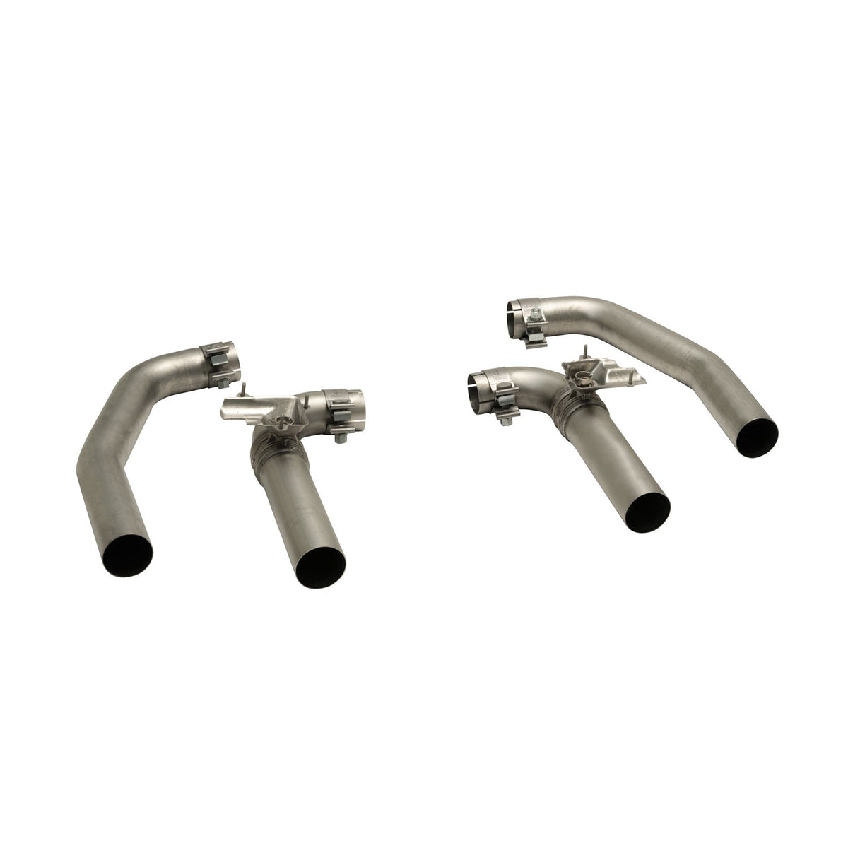 Remus Audi RS3 saloon GPF back exhaust system installed, showing sleek exhaust tips and stainless steel construction.