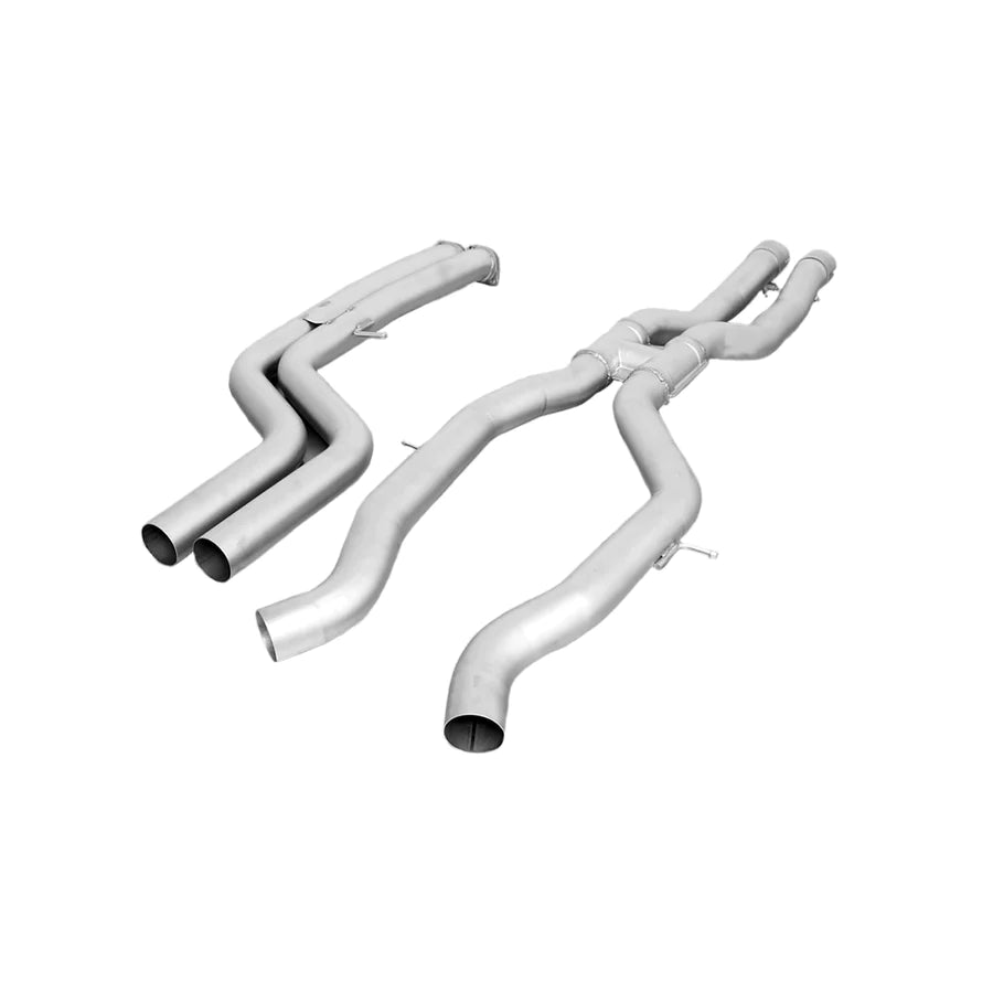 Remus BMW M3 M4 racing non-resonated X pipe mid section exhaust, center section for F80, F82, F83 models