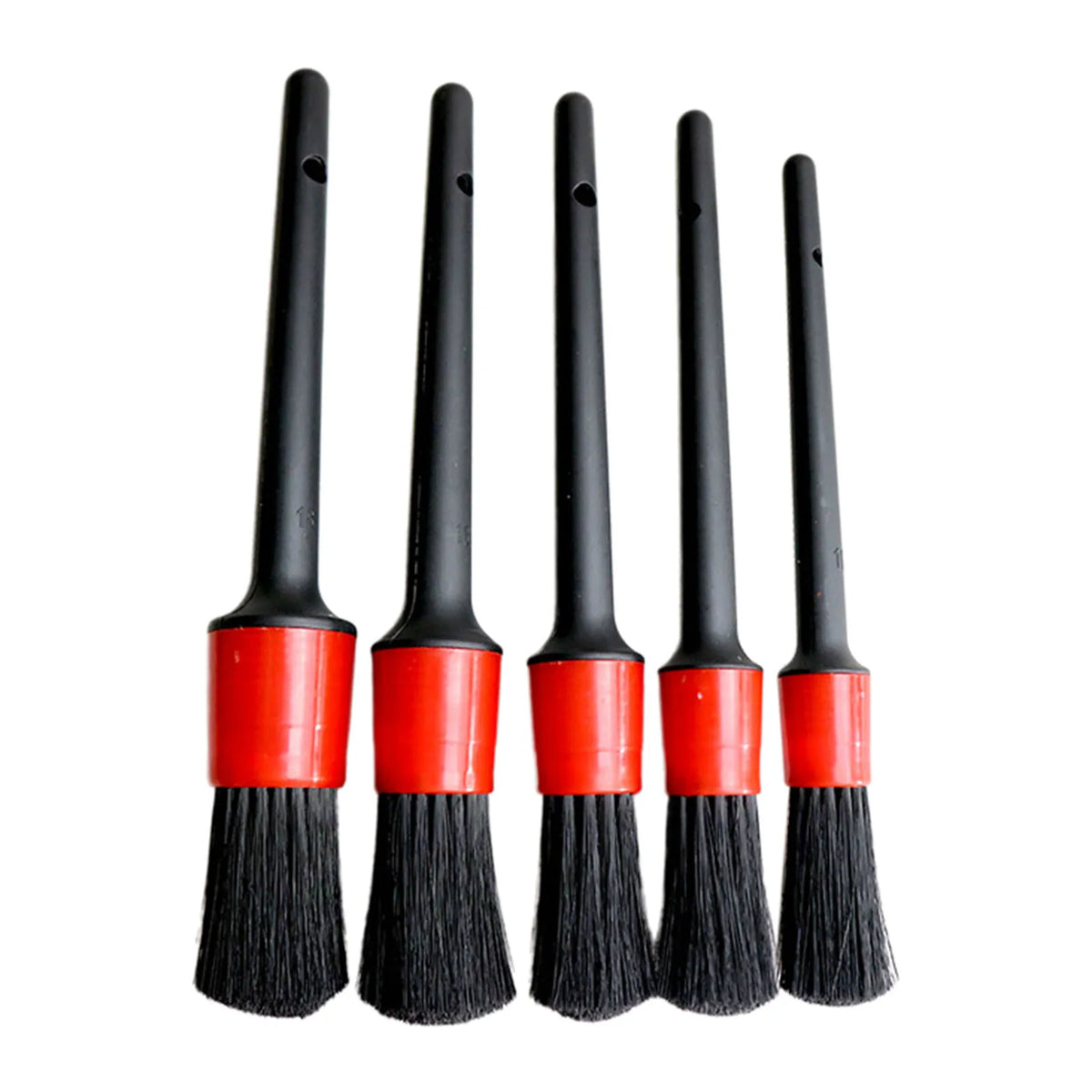 Nineteen72 Performance 5-piece detailing wheel brushes set for cleaning car wheels and rims with durable bristles