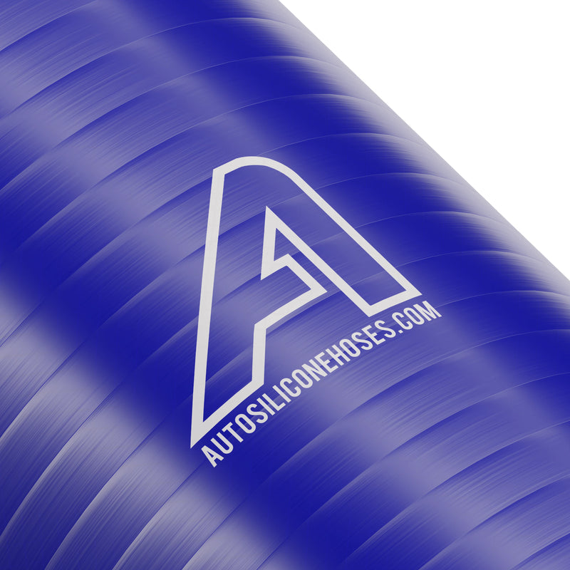 Red silicone 90-degree reducing hose from Auto Silicone Hoses, measuring 35mm to 32mm, for automotive and plumbing use.