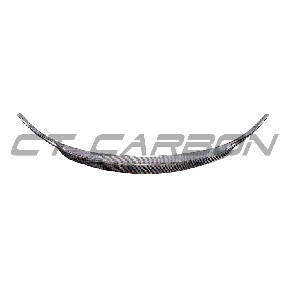 Tesla Model 3 2017-2023 CT Carbon V3 carbon fibre spoiler installed on the rear of the vehicle.