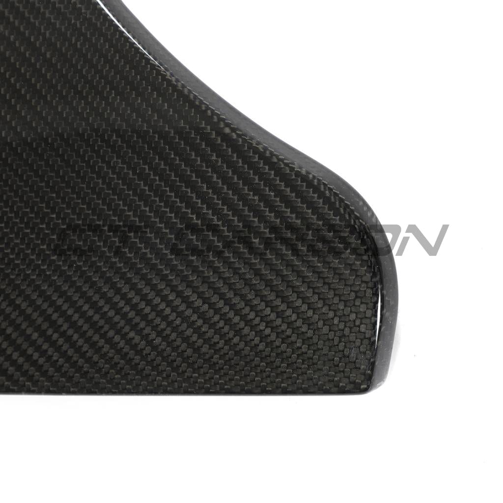 Tesla Model Y MK1 2020-2025 carbon fibre full kit by CT Carbon, featuring sleek carbon fibre accents and detailed installation parts.