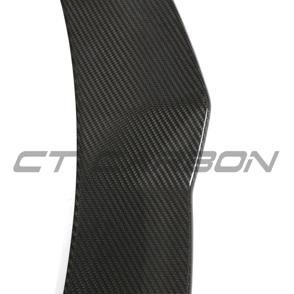 Tesla Model Y MK1 2020-2025 carbon fibre full kit by CT Carbon, featuring sleek carbon fibre accents and components.