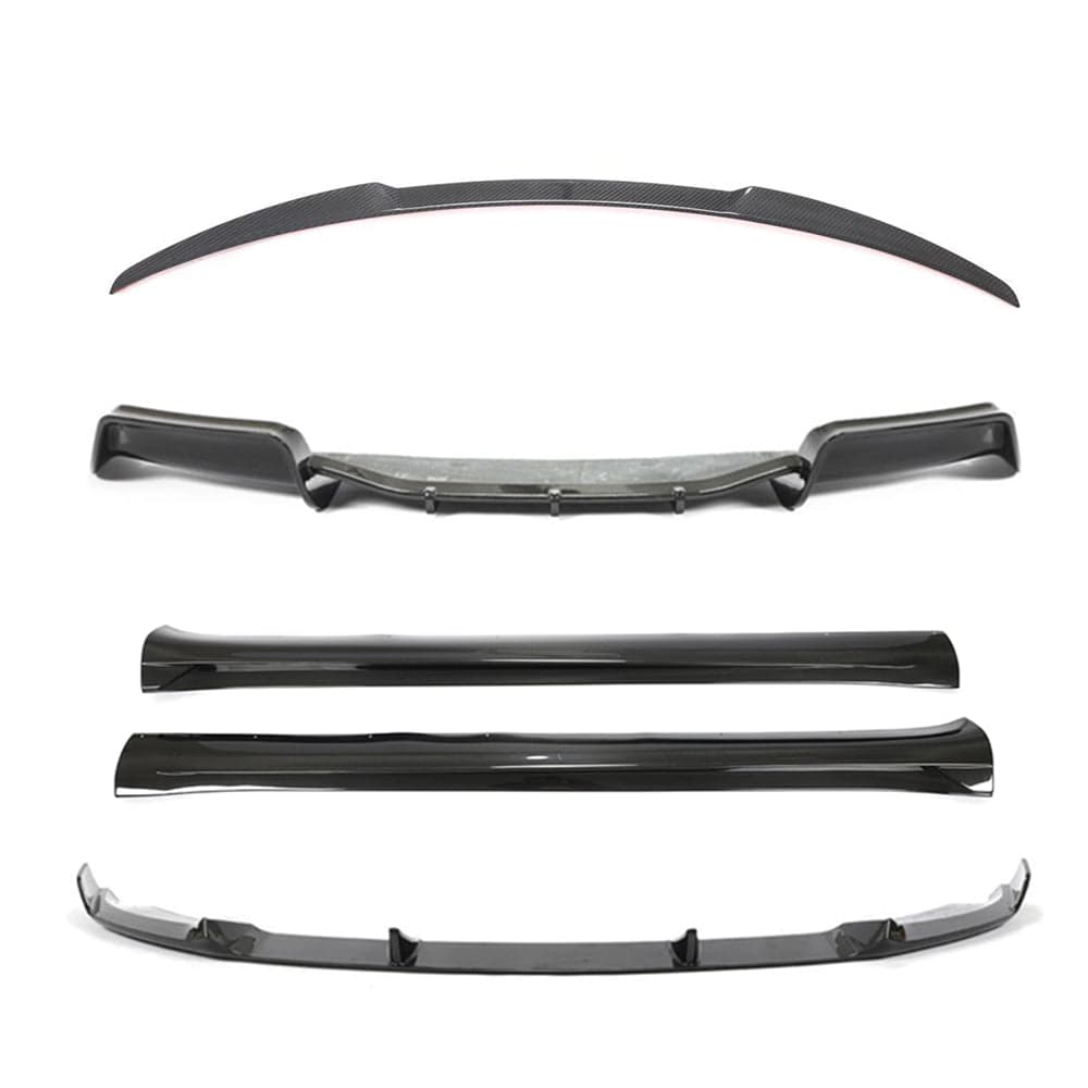 Tesla Model Y MK1 2020-2025 carbon fibre full kit by CT Carbon, showcasing the sleek carbon fibre exterior components.