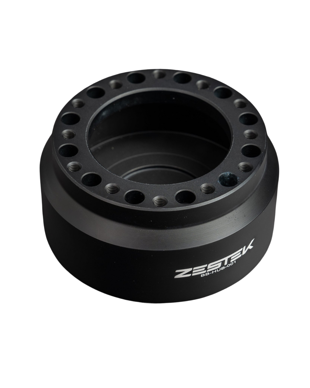 Zestek Racing Boss Kit for BMW E82 1M, E90, E92, E93 M3 steering wheel accessories with black finish and mounting hardware.