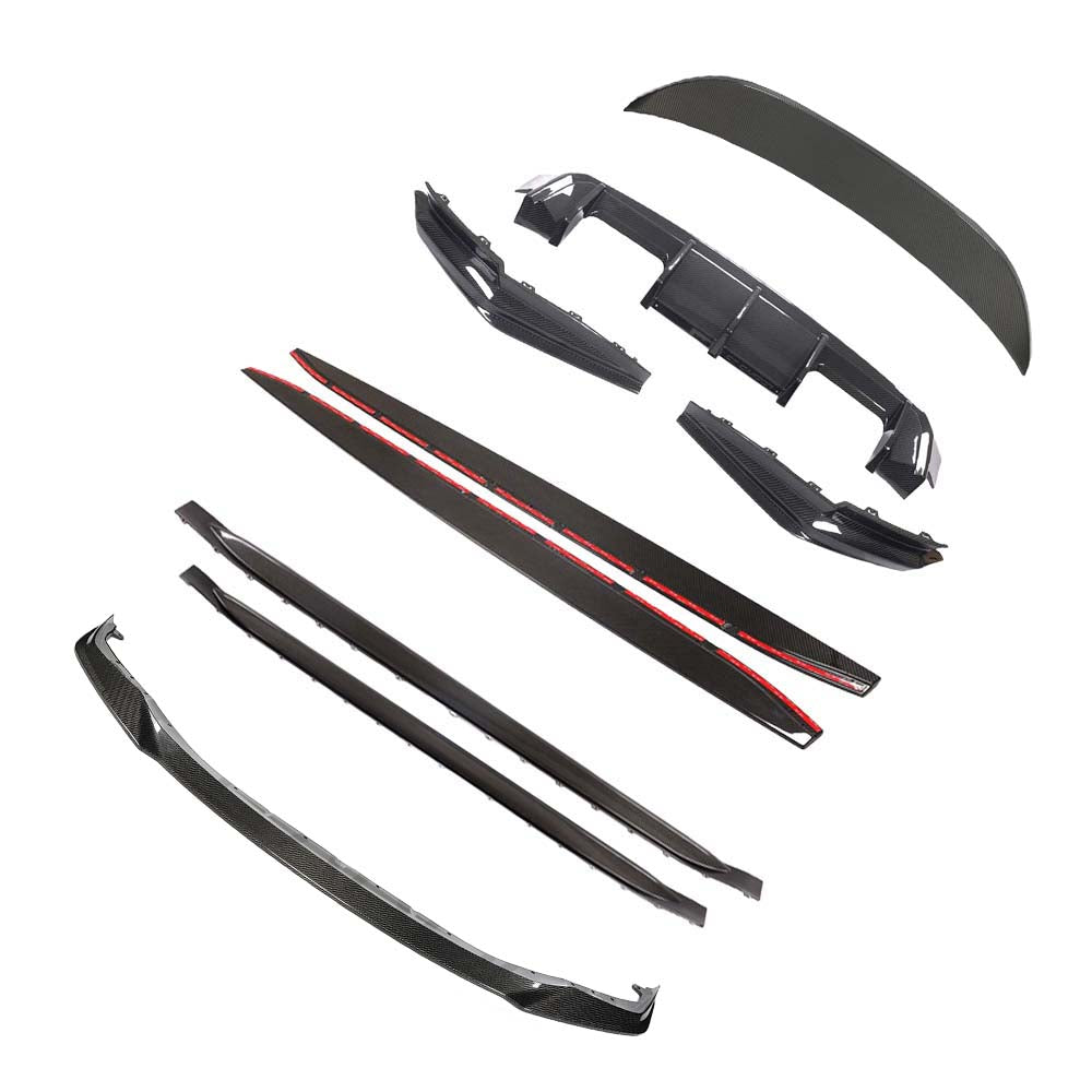BMW G80 M3 full carbon fibre kit by CT Carbon, showcasing lightweight, high-end exterior carbon fibre components.