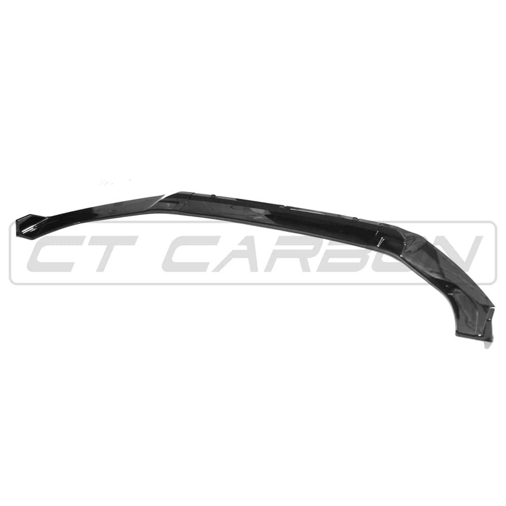 CT Carbon gloss black splitter for Volkswagen Golf R, GTD, GTI MK7/7.5 2014-2020, front automotive aerodynamic upgrade