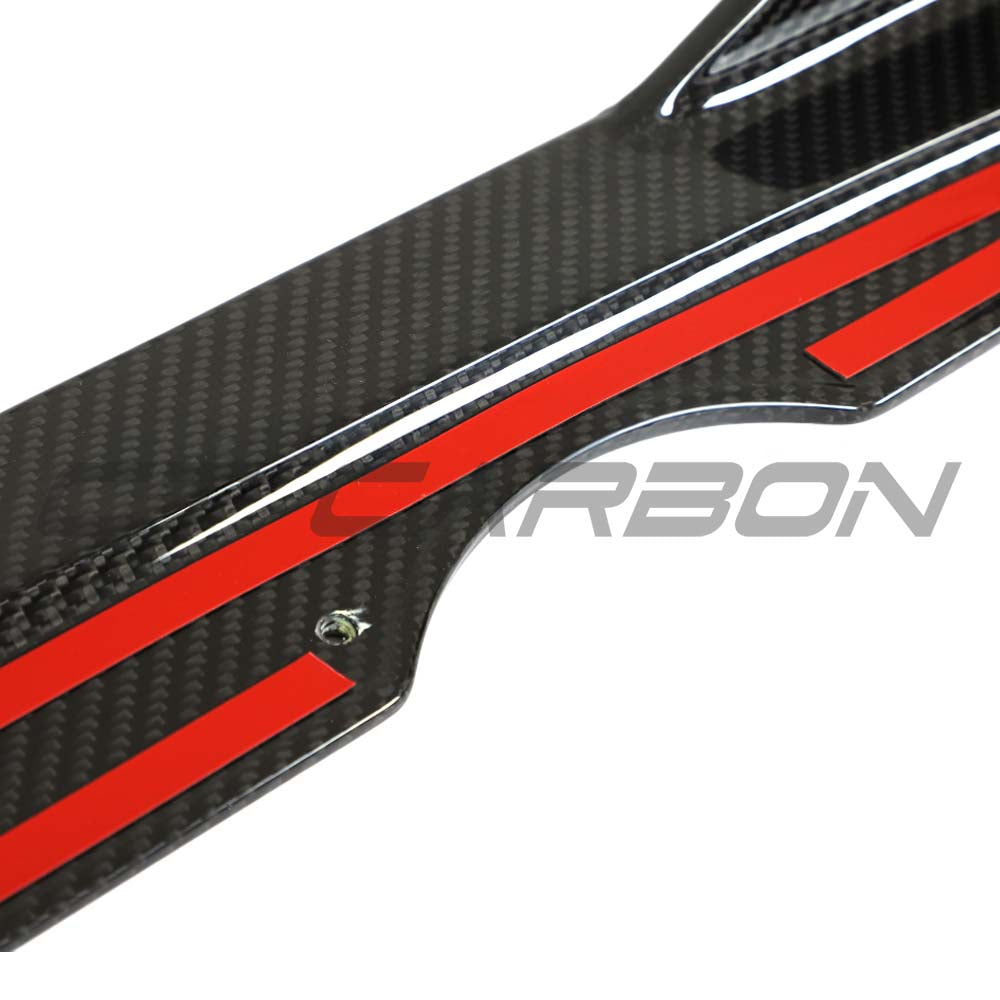 VW Golf MK8/MK8.5 R carbon fiber side skirts by CT Design, showcasing sleek, aerodynamic enhancements on the vehicle's sides.