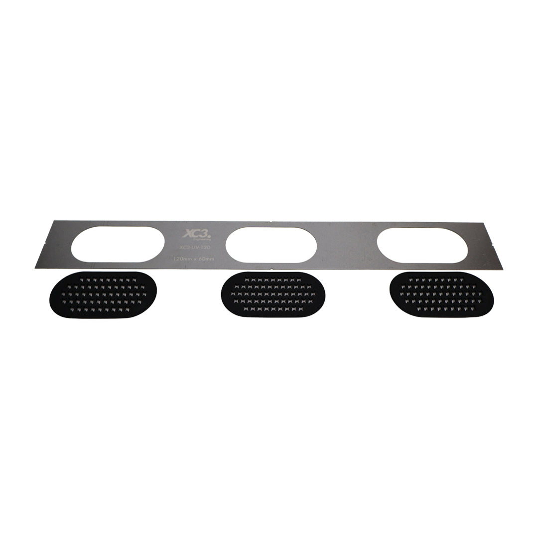 XC3 Engineering rear bumper with 120mm speed holes for BMW M2, M3, M4, E46, E9X, F8X, G8X models, aero and body enhancement
