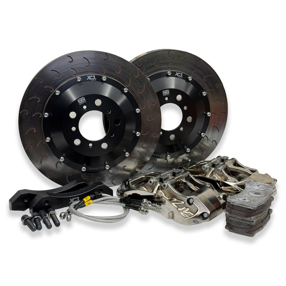 BMW E9X M3 AP Racing CP9660 nickel-finish BTCC big brake kit by XC3 Engineering