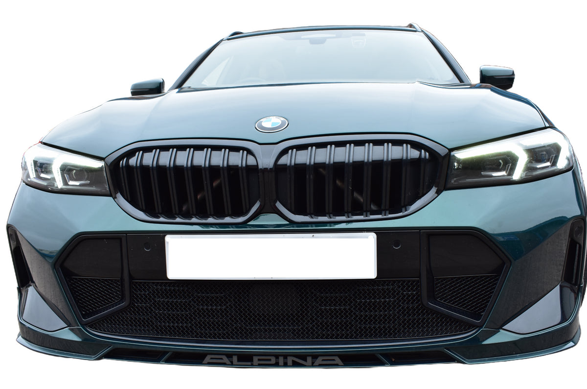 BMW Alpina B3 Biturbo front grille set by ZunSport, featuring sleek, black grille design with chrome accents.