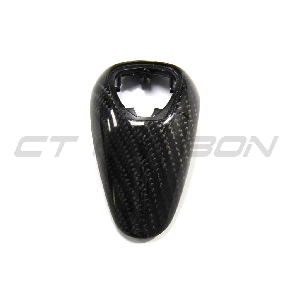 CT Carbon BMW M series shift knob for M2, M3, M4, M5, M6, F10, F12, F13, F80, F82, F83, F87 models, close-up view