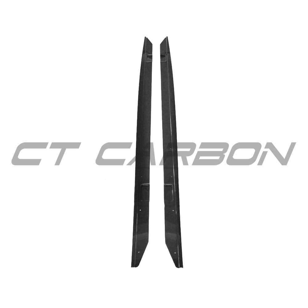 BMW 2 Series F22 gloss black full kit with dual exhaust by CT Carbon, featuring sleek black finish and MP style design.