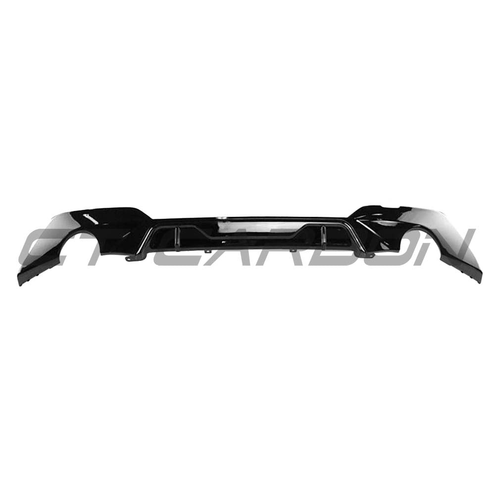 BMW G20 3 Series pre-LCI 2018-2022 gloss black exhaust kit with round tips by CT Carbon, featuring full kit design and MP style finish.