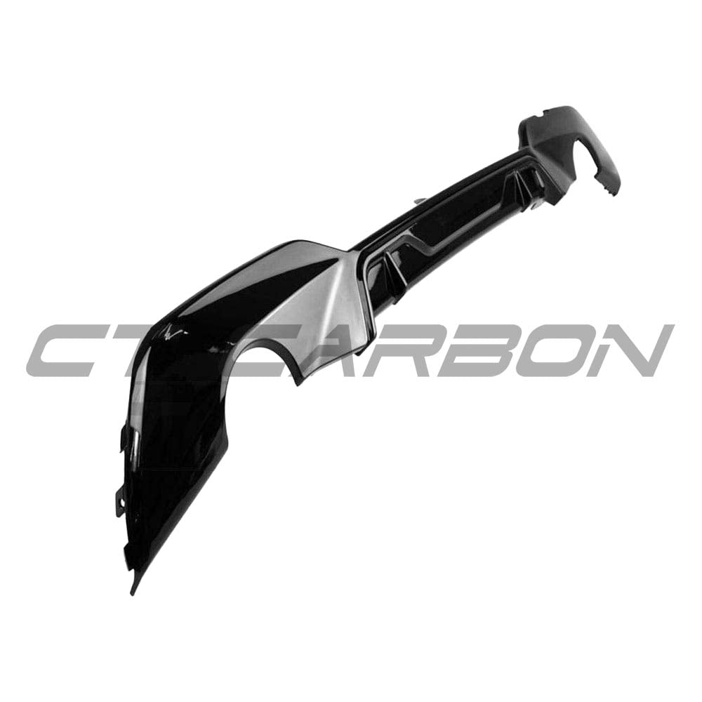 BMW G20 3 Series Pre-LCI 2018-2022 CT Carbon gloss black exhaust kit with round tips, full exterior upgrade, MP style.
