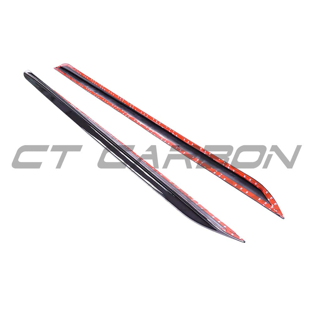 BMW G20 3 Series pre-LCI 2018-2022 CT Carbon gloss black exhaust kit with round tips, full upgrade for stylish appearance.