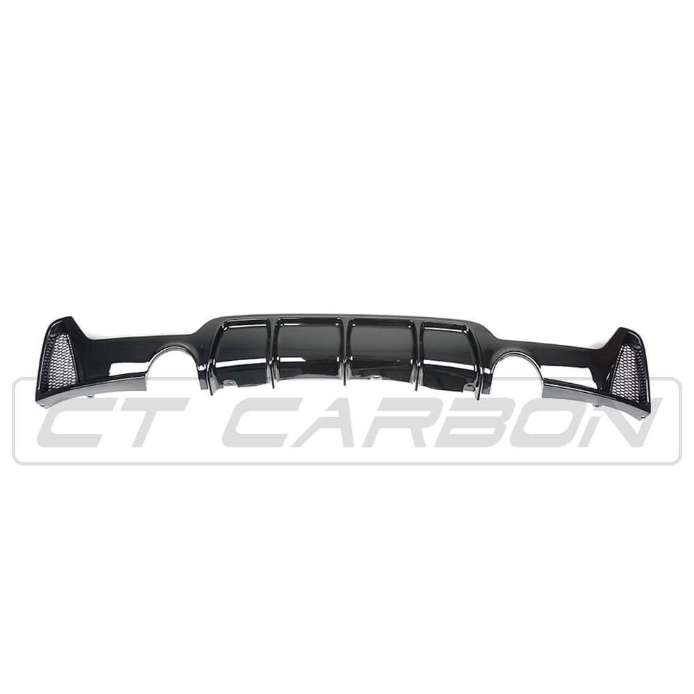 BMW 4 Series F36 2013-2020 CT Carbon gloss black full kit with dual exhaust exits, featuring MP style design.