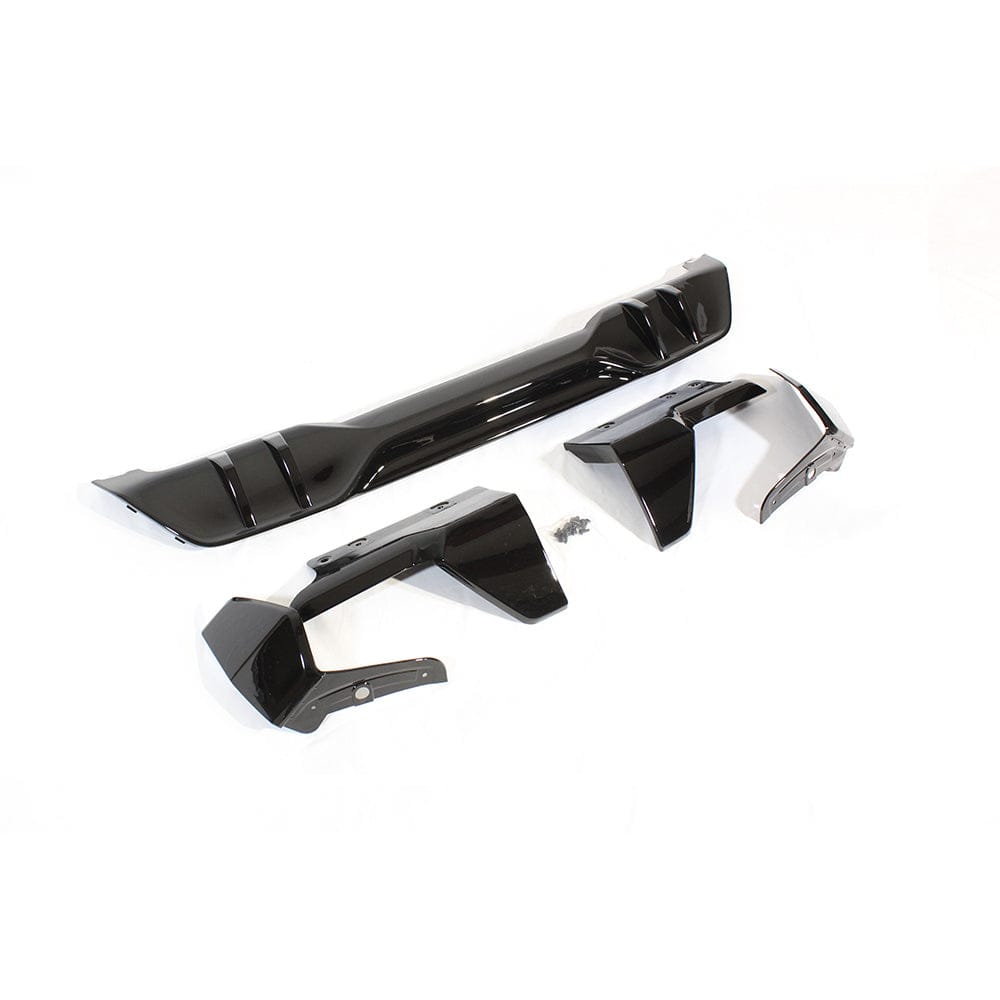 Black plastic kit for BMW G05 X5 MP Style by CT Carbon, includes exterior trim parts shown on the vehicle.