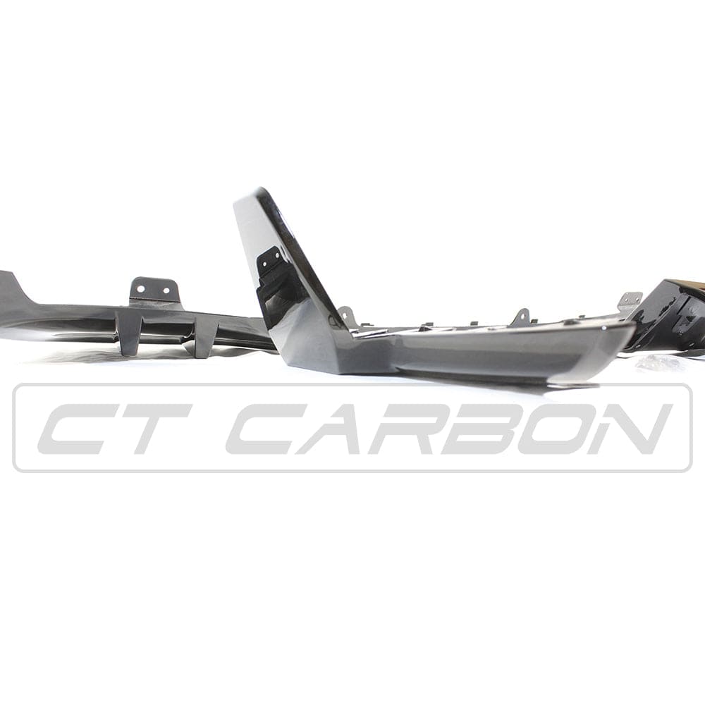 BMW G05 X5 black plastic kit by CT Carbon, MP style, includes full set of black plastic accessories for the SUV.