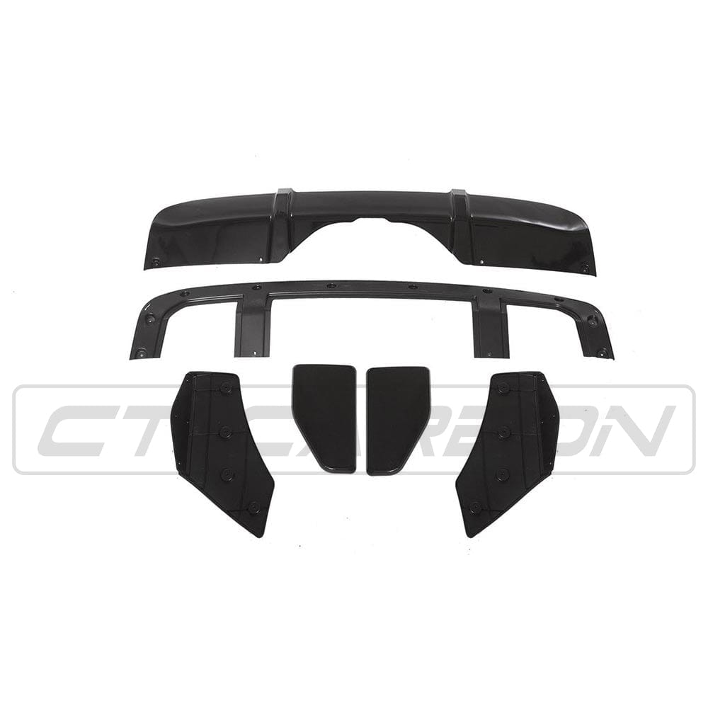 BMW X5 F15 2014-2018 GLOSS BLACK Car Kit by CT Carbon, including full exterior parts with a sleek black finish.