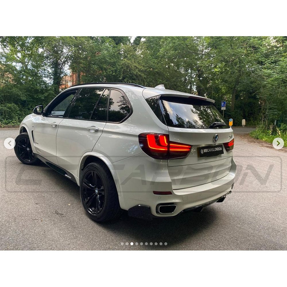 BMW X5 F15 2014-2018 GLOSS BLACK V2 Kit by CT Carbon, featuring full black exterior parts, MP style design, and carbon accents.
