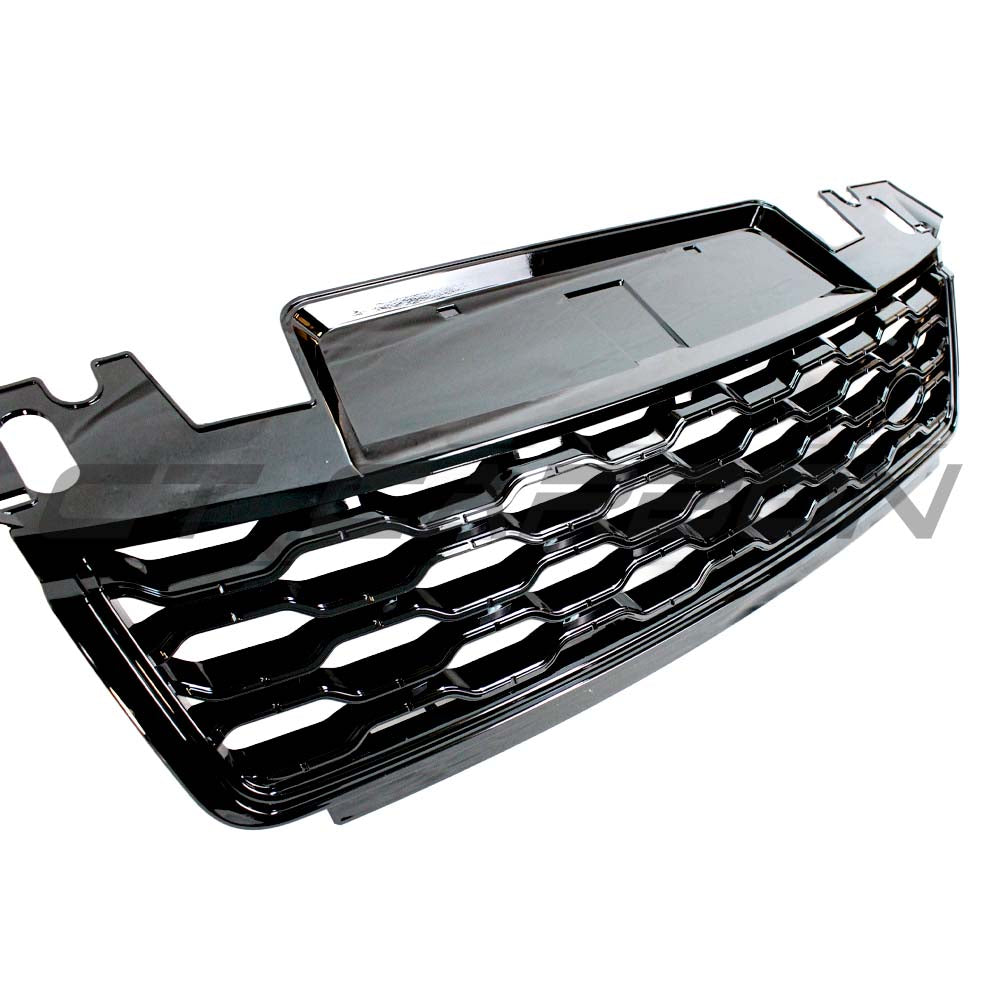 CT Carbon full black edition trim kit for Range Rover Sport 2018+ L494, featuring sleek black accents and enhancements.