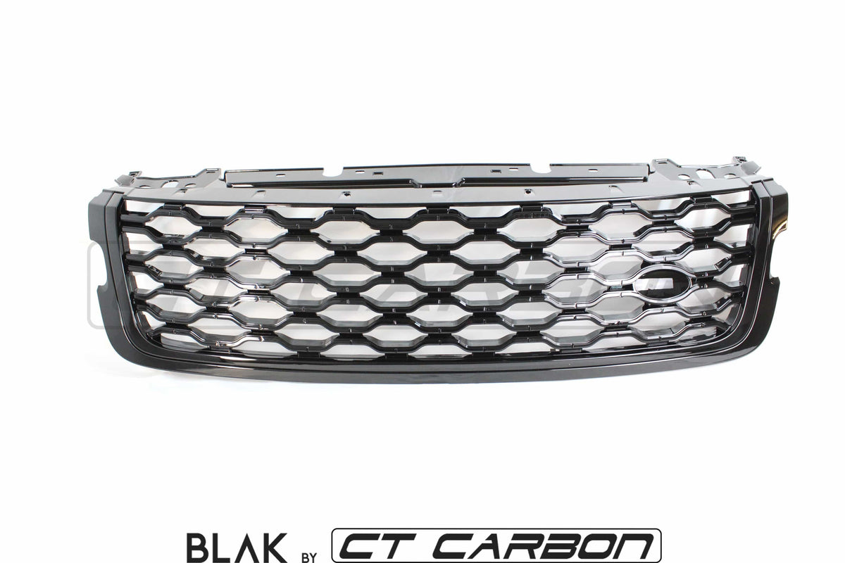 Black full kit for Range Rover Velar Full Black Edition 2017+ by CT Carbon, includes trim pack details for Land Rover Discovery 5.