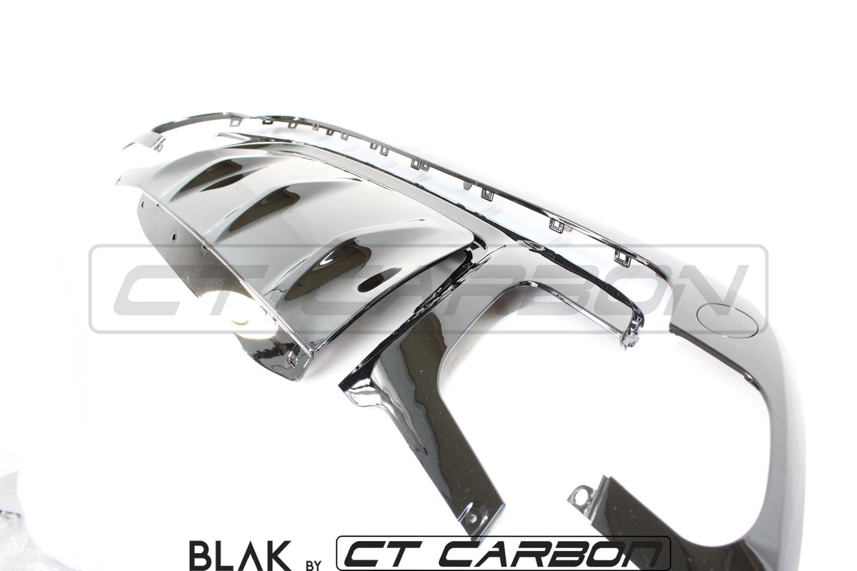 CT Carbon full black edition trim kit for Range Rover Velar 2017+, featuring sleek black exterior enhancements.