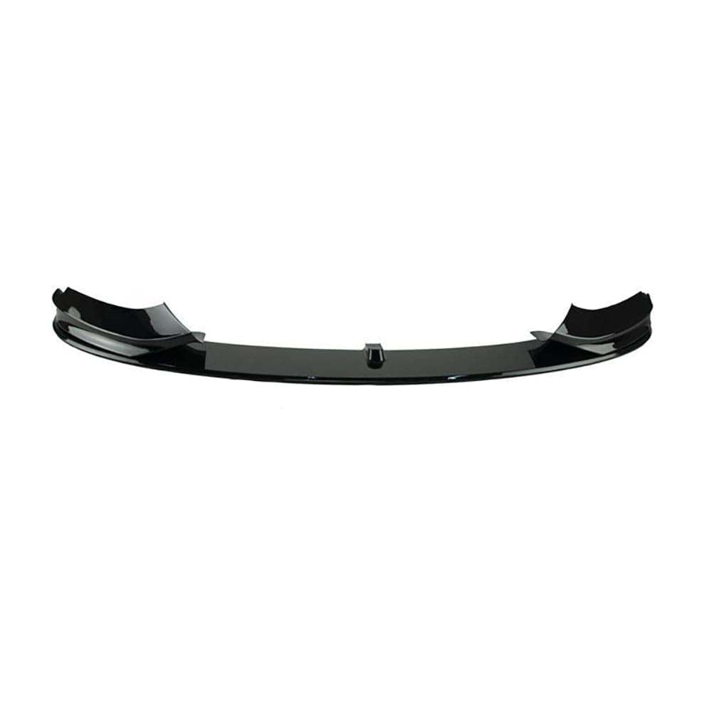 BMW 4 Series F32/F33/F36 CT Carbon gloss black splitter installed on front bumper, showcasing sleek, aerodynamic design.