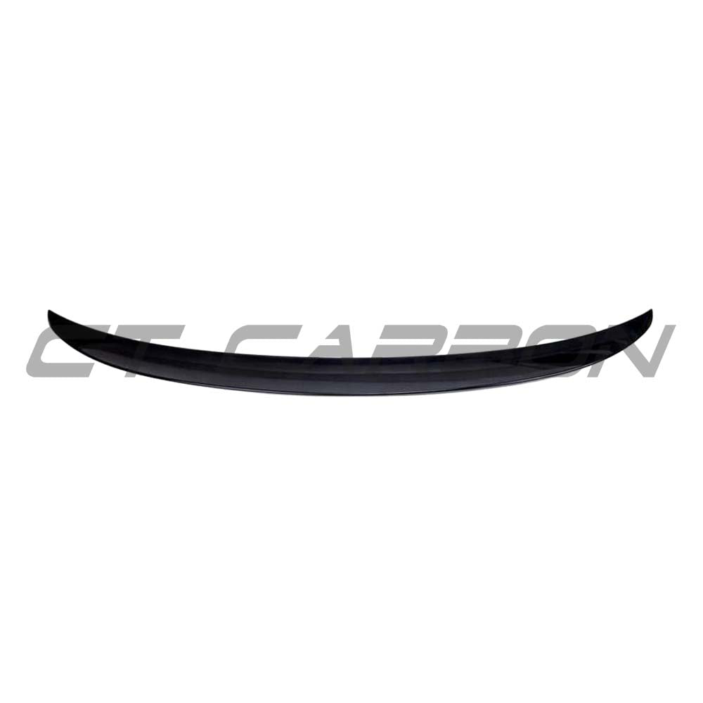BMW 2 Series F22 Gloss Black Full Kit by CT Carbon with twin exhaust, including spoiler and MP-style accents.