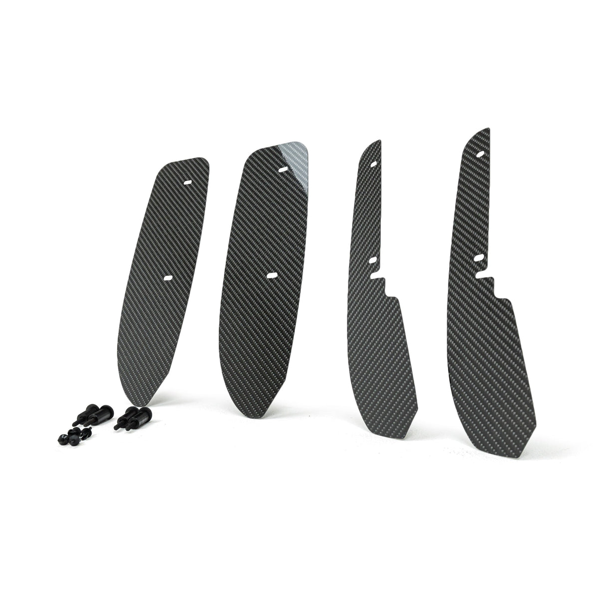 BMW 2 Series M240i G42 carbon fibre front and rear arch guards set by Automotive Passion, showcasing durable protective accessories.