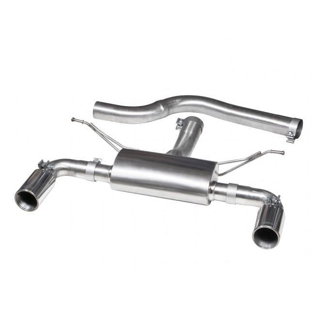 Cobra Sport BMW 330D F30 LCI dual exit exhaust conversion with 340i style tips, performance upgrade for BMW 335d model
