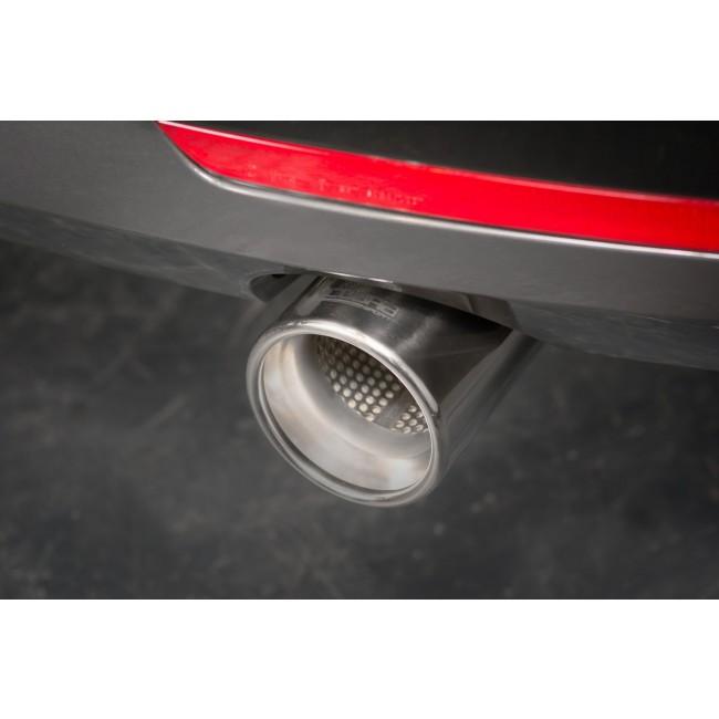 Cobra Sport dual exit exhaust conversion for BMW 430D, 440i F32/F33/F36 models, showcasing polished dual exhaust tips.
