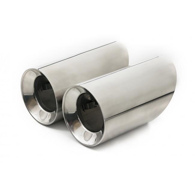 Cobra Sport BMW 340i exhaust tailpipes with 3.5-inch M Performance tips, OE style slip-on replacement for BMW M140i.