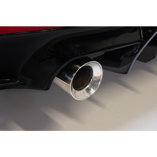 Cobra Sport BMW 340i exhaust tailpipes with 3.5-inch M Performance tips, OE style replacement slip-on exhaust tips.
