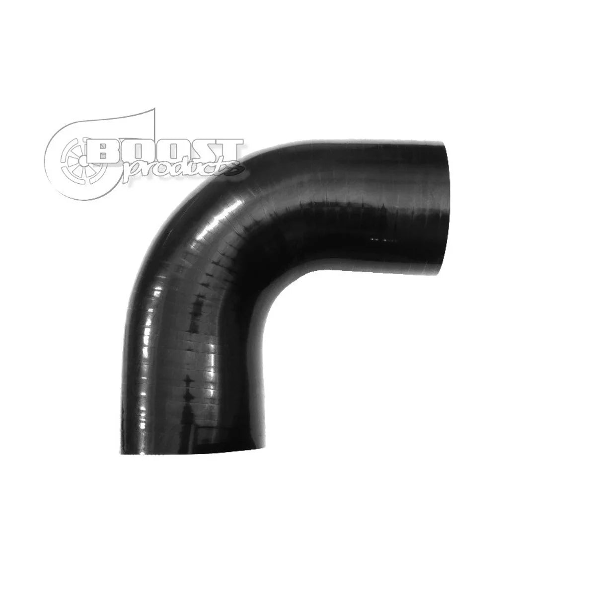 Auto Silicone Hoses 90-degree silicone hose in black, 22mm diameter, designed for automotive performance and fluid routing.